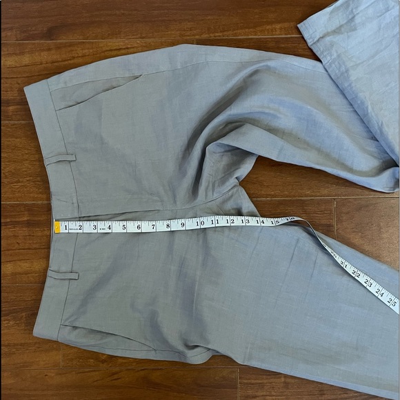VINCE Linen Blend High Waisted Pants 12 - Picture 5 of 10